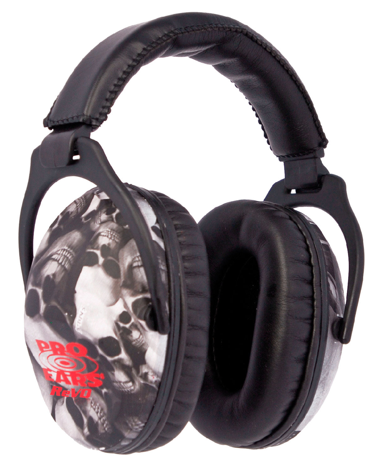 Pro Ears ReVO Passive Muff 26dB Over The Head Black/Skull Pattern Youth 1 Pair