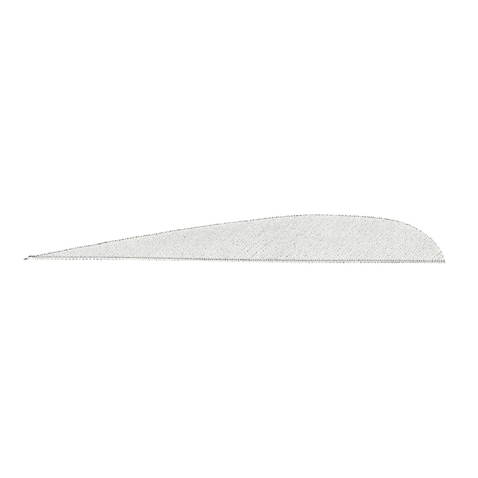 Gateway 5 in. White Parabolic Feathers LW Fletching 100 pk.