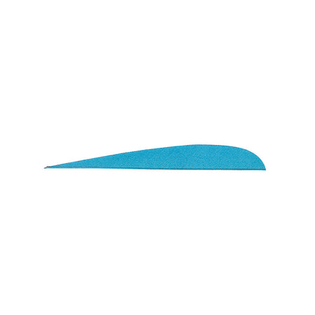 Gateway 4 in. Sky Blue Parabolic Feathers RW Fletching 100 pk.