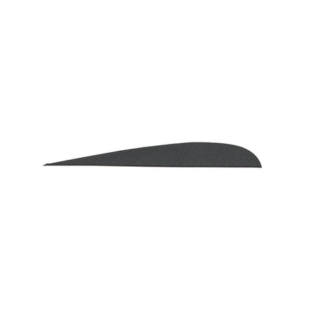 Gateway 4 in. Black Parabolic Feathers RW Fletching 100 pk.