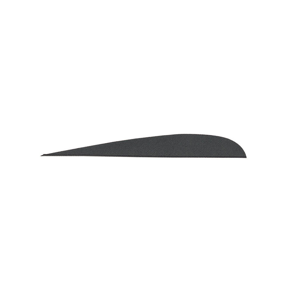 Gateway 4 in. Black Parabolic Feathers RW Fletching 100 pk.