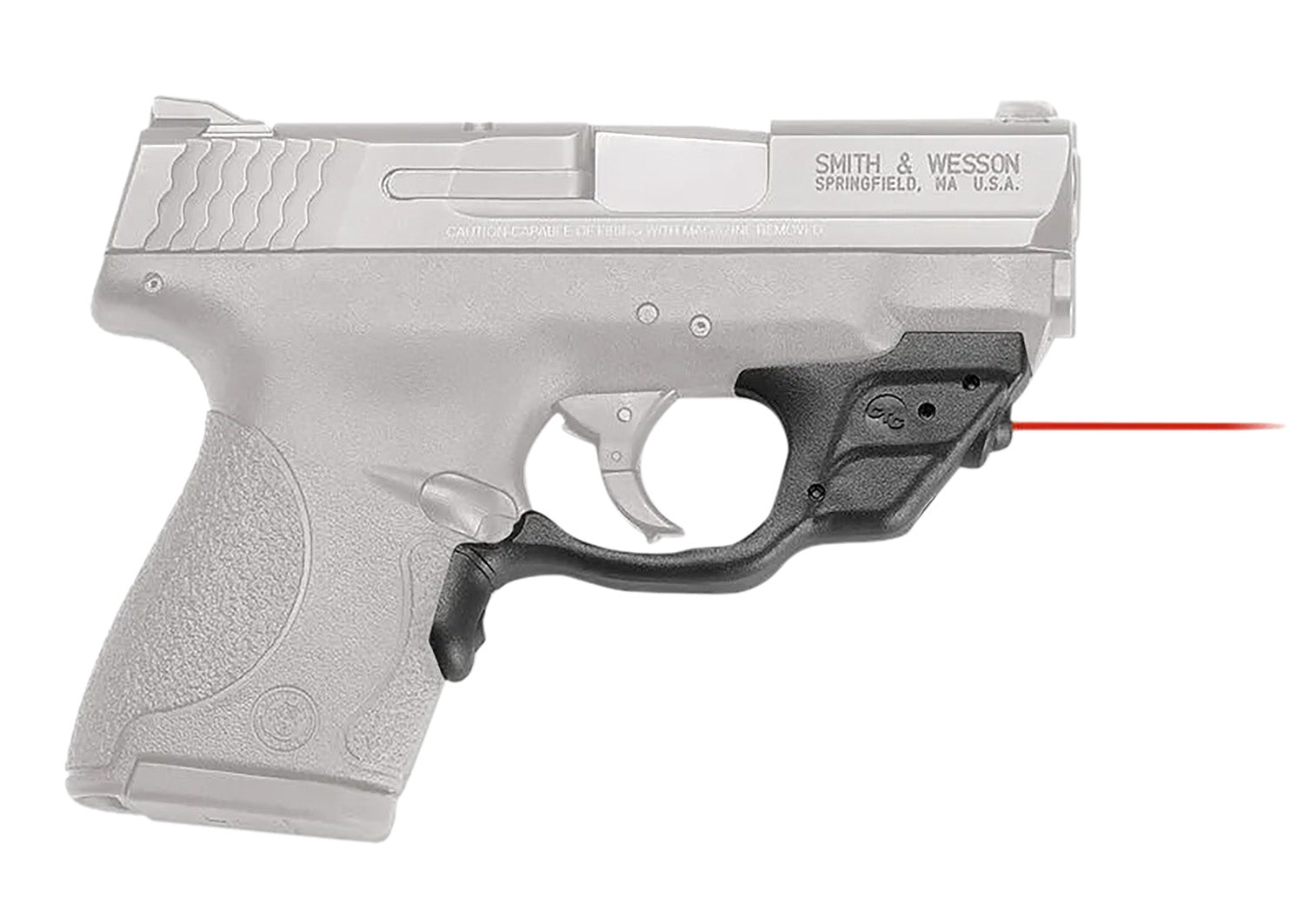 Crimson Trace 0135601 Laserguard Red Laser Sight for Smith & Wesson M&P Shield, Black Polymer