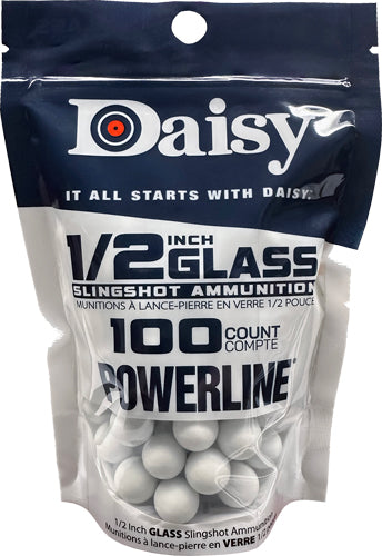 Daisy 1/2" Glass Slingshot Ammo 100-Count Pack
