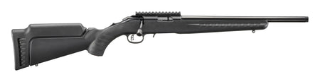 Ruger American 22 LR 10+1 16.10" Satin Blued Threaded Barrel, Satin Blued Alloy Steel Receiver w/Picatinny Rail, Black Adj LOP Synthetic Stock