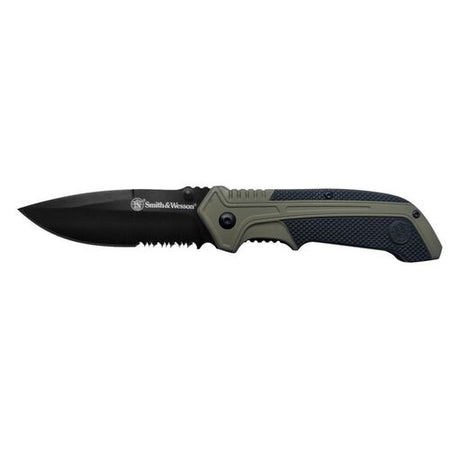 Old Timer Spring Assisted OD Green Liner Lock Pocket Knife