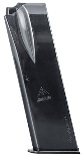 Mec-Gar MGBRHP15N Browning Hi-Power/Springfield SA-35 15rd 9mm Nickel Carbon Steel Magazine