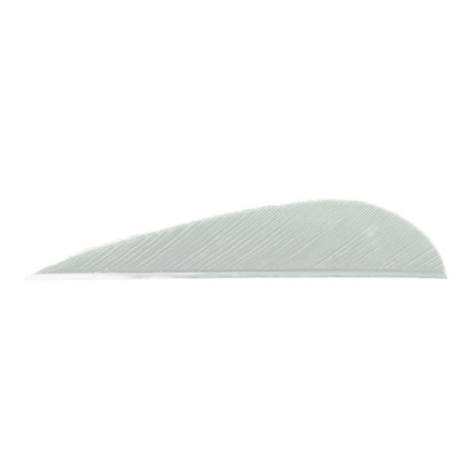 Trueflight White Parabolic Feathers 3" Left Wing 100 pk.