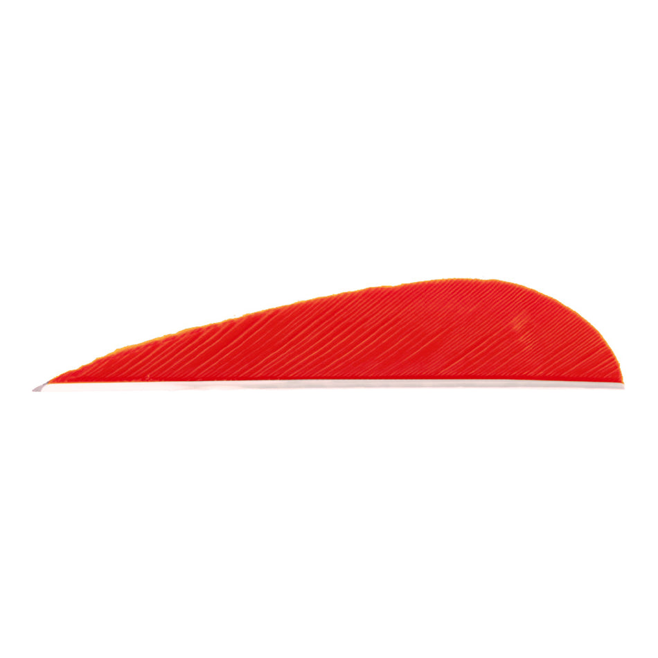 Trueflight Red Parabolic Feathers 3" Left Wing 100 pk.