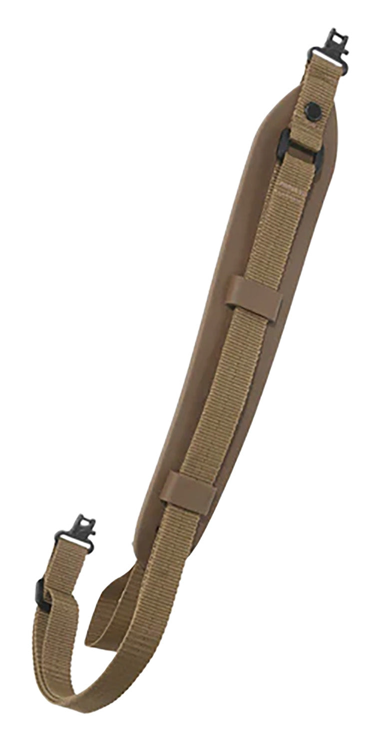 Outdoor Connection SGSS20971 Padded Rifle Sling Coyote Tan Nylon Mil-Spec Webbing 48"-60" OAL