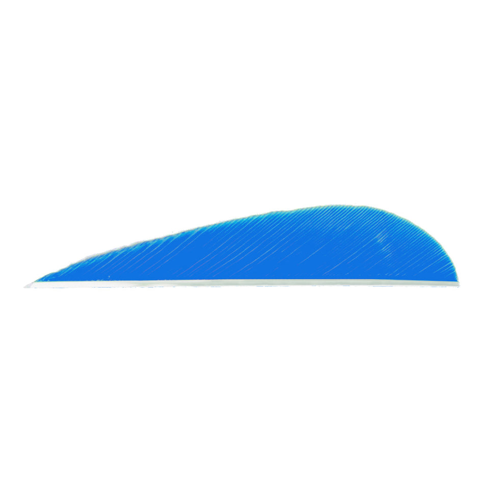 Trueflight Blue Parabolic Feathers 3" Left Wing 100 pk.