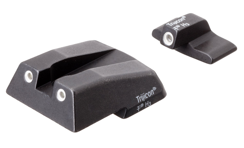 Trijicon Bright & Tough Night Sights 600282 White Outline Three-Dot Set for H&K .45C/P30/VP9
