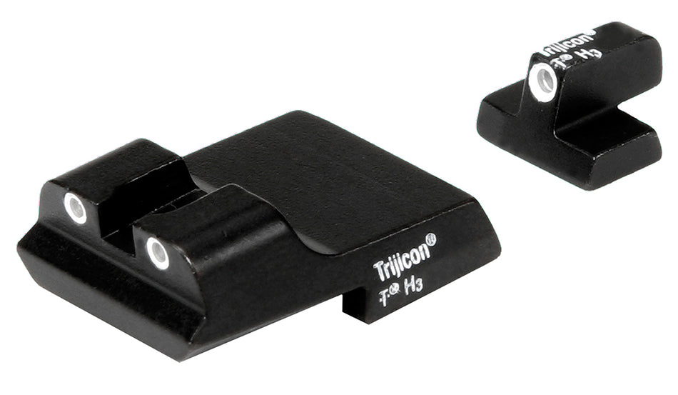 Trijicon Bright & Tough Night Sights 600437 White Outline Three-Dot Set for Smith & Wesson 1911