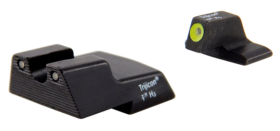 Trijicon HD Night Sights 600602 Yellow Front/Black Rear - H&K .45C Tactical P30 and VP9