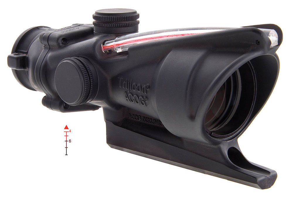 Trijicon 100213 ACOG 4x32mm Compact Riflescope Black Anodized Illuminated Red Triangle Post Reticle