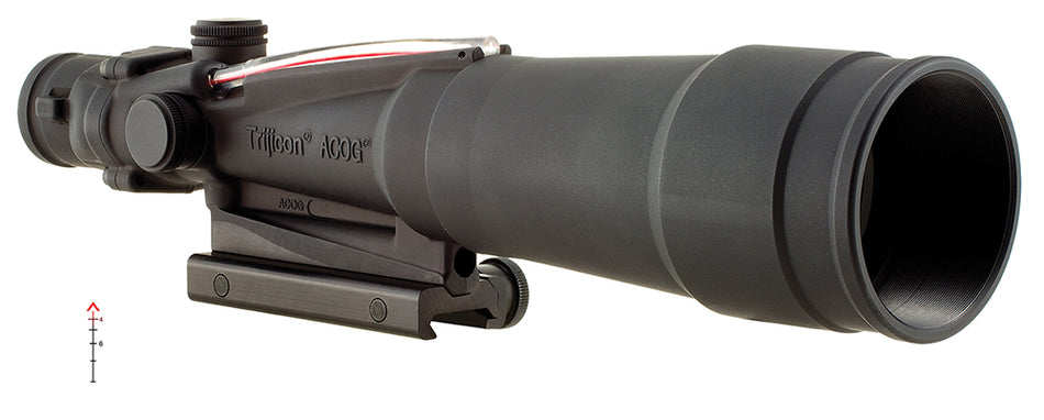 Trijicon 100173 ACOG 5.5x50mm Compact Riflescope Black Anodized Illuminated Red Chevron .223/5.56 BDC Reticle