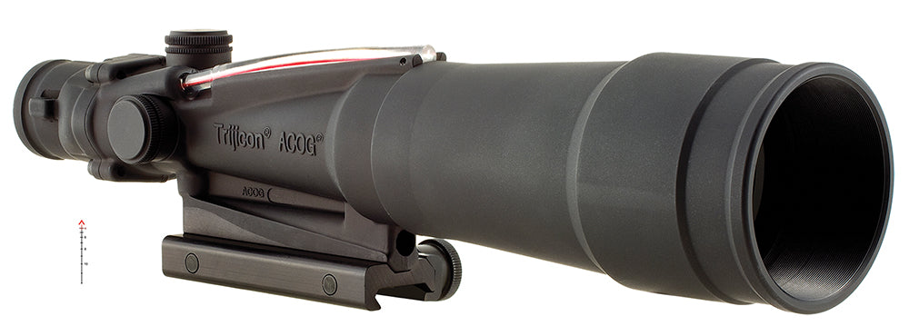 Trijicon 100175 ACOG 5.5x50mm Compact Riflescope Black Anodized Illuminated Red Chevron .308/7.62 BDC Reticle