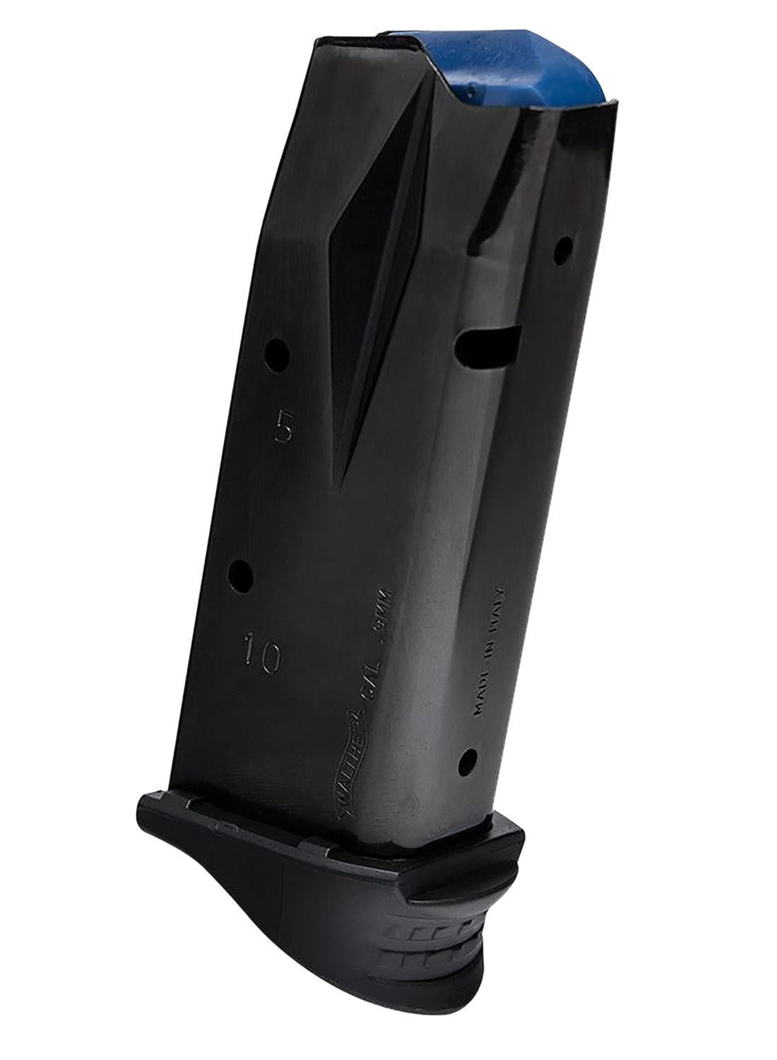 Walther 2796490 P99 Compact 9mm Luger 10-Round Steel Magazine with Finger Rest