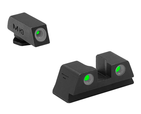 Meprolight USA 102203131 Tru-Dot Night Sight Green Tritium/Black Frame Compatible with Glock 42