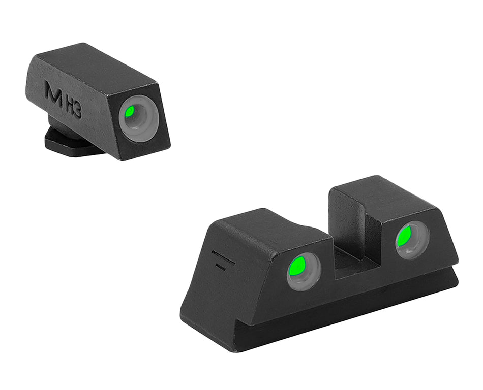 Meprolight USA 102203131 Tru-Dot Night Sight Green Tritium/Black Frame Compatible with Glock 42