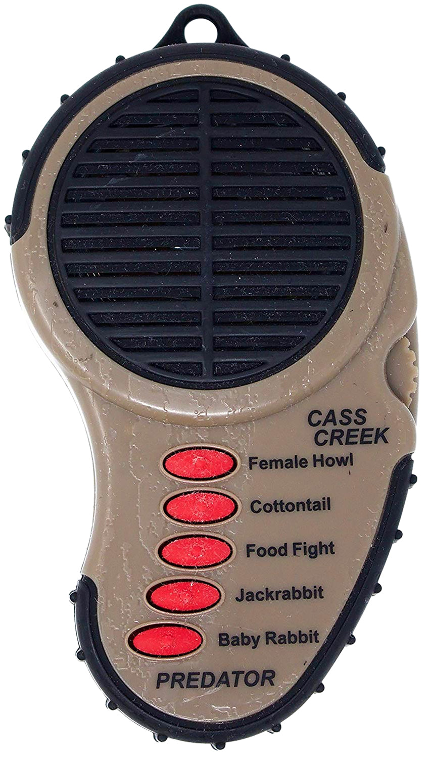 Cass Creek 010 Ergo Electronic Predator Game Call, 5 Calls, Belt Clip, Brown