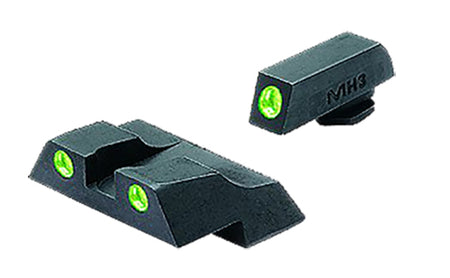 Meprolight USA 102263101 Tru-Dot Night Sight Set Green Tritium Glock 26 27 Post Dovetail Mount