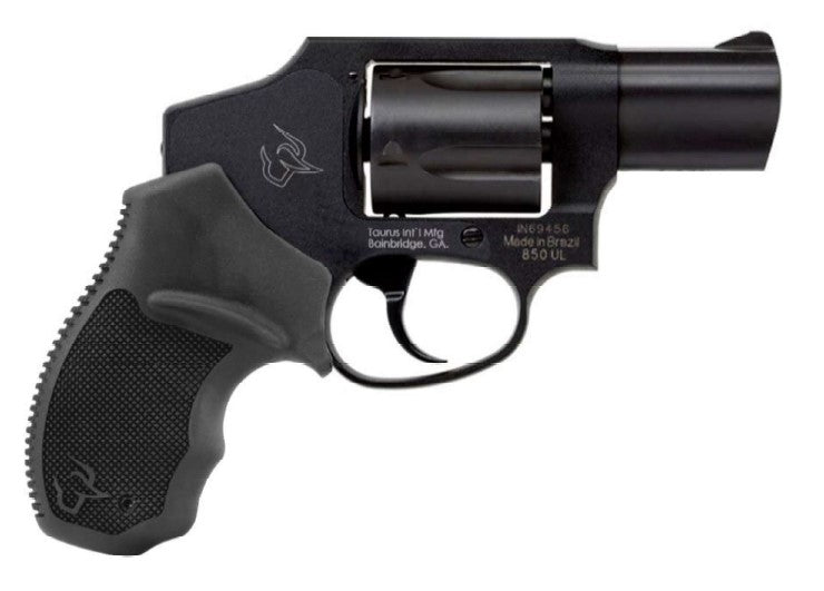 Taurus 850 Small Frame .38 Special Revolver, 5-Shot, 2" Matte Black Alloy Steel Barrel/Cylinder/Frame, Concealed Hammer