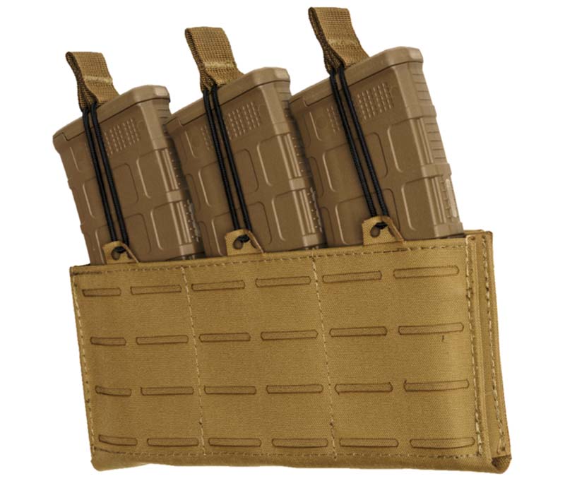 TacShield RZR Triple Rifle Mag MOLLE Pouch Coyote
