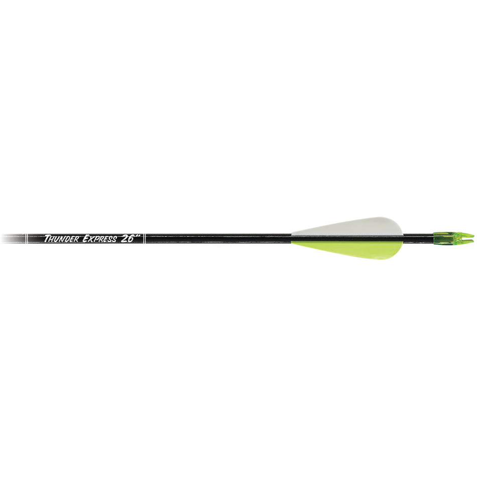 Carbon Express Thunder Express 26 in. Black Fiberglass Arrows 18-Pack