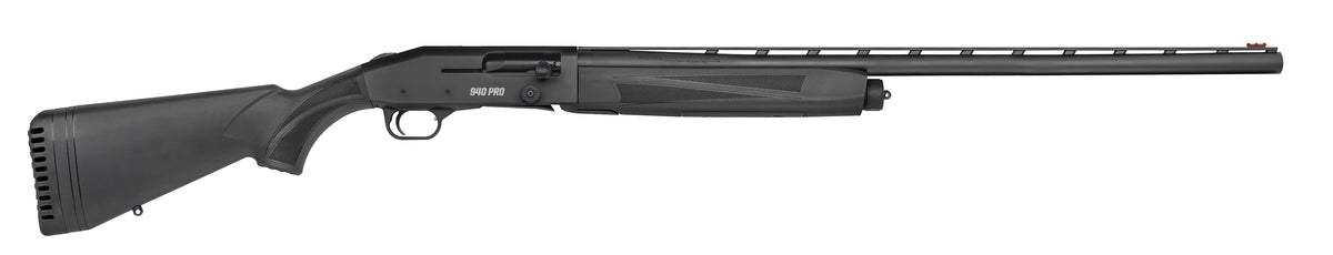 Mossberg 85155 940 Pro Full Size 12 Gauge Semi-Auto 3" 4+1 28" Matte Blued Vent Rib Barrel, Black Anodized Stainless Steel Drilled & Tapped Receiver, Adjustable Black Synthetic Stock, Right Hand