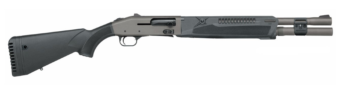 Mossberg 85170 940 Pro 12 Gauge 7+1 18.50" Tungsten Gray Cerakote Barrel, Tungsten Gray Cerakote Aluminum Drilled & Tapped Receiver, Black Fixed Synthetic Stock