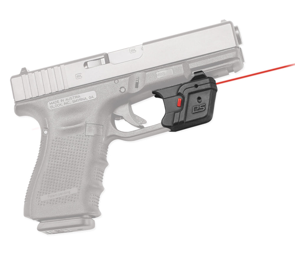 Crimson Trace Defender Series Accu-Guard Red 5mW Laser for Glock Gen3/4/5, Trigger Guard Mount, Black Polymer