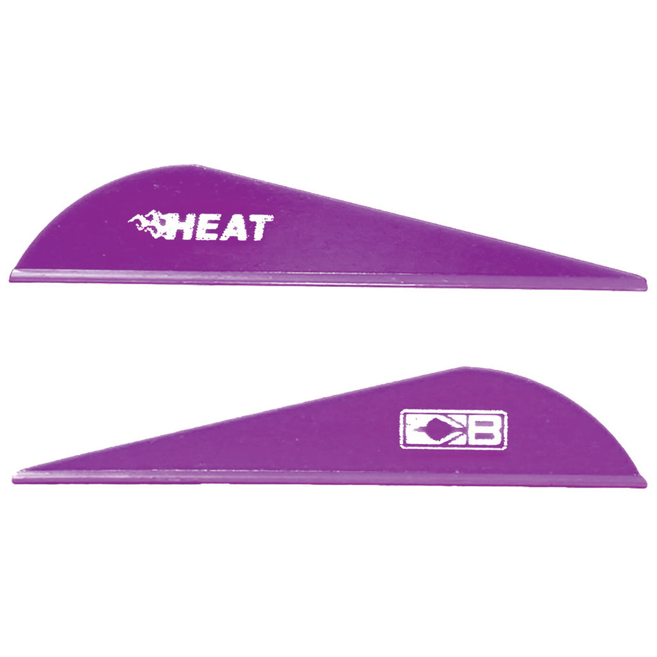 Bohning Heat Purple Arrow Vanes 36 Pack