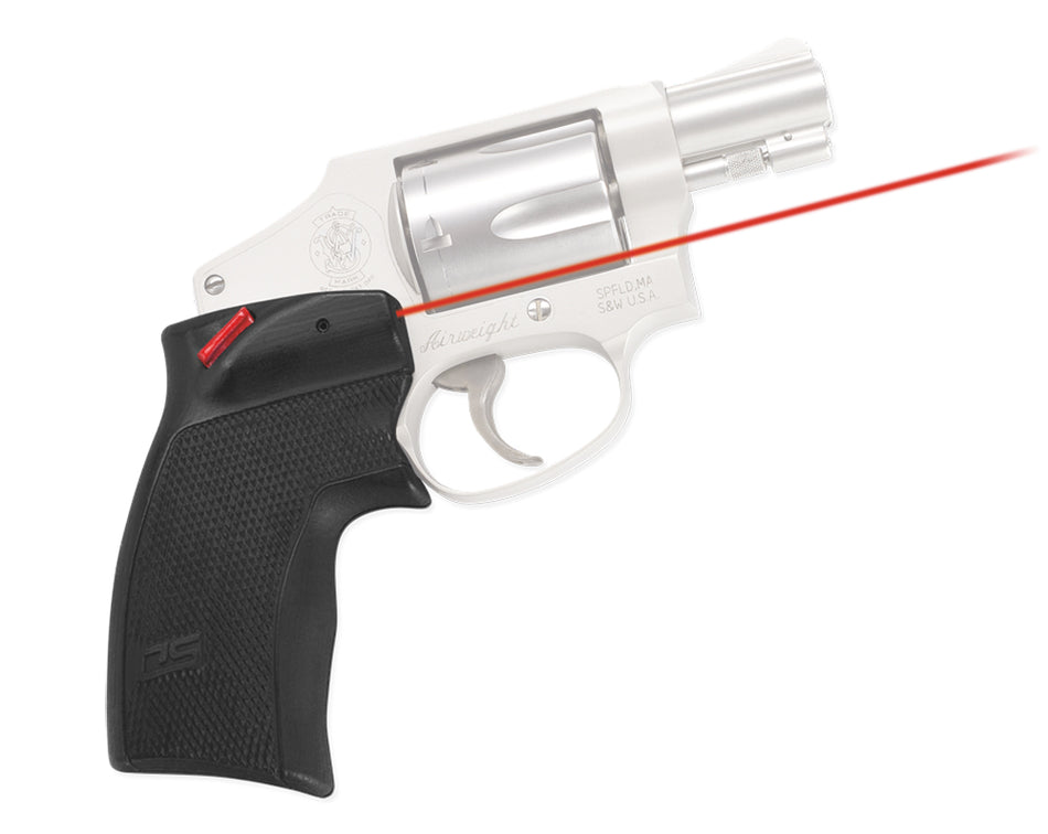 Crimson Trace Defender Series Accu-Grips Red 5mW Laser Sight for S&W J-Frame and Taurus Small Frame, Black Polymer