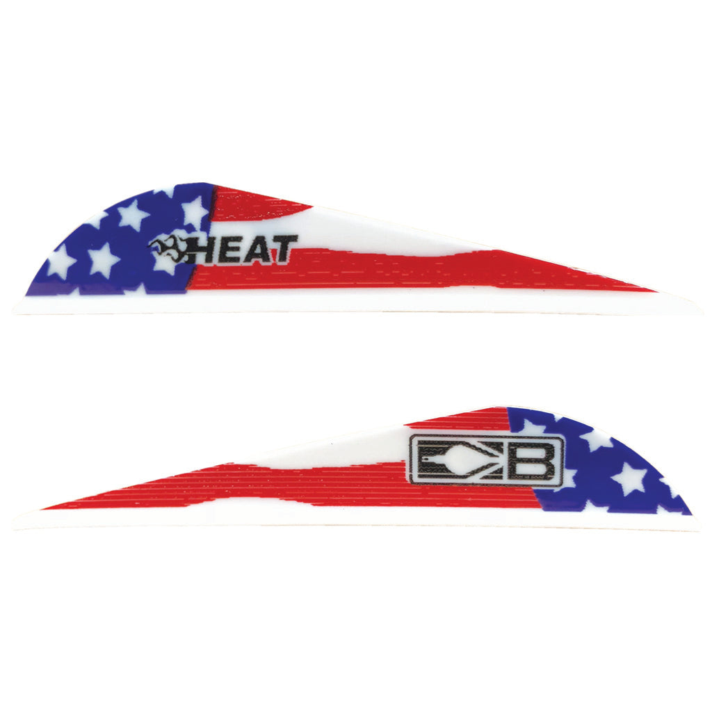 Bohning Heat American Flag Arrow Vanes 36 Pack