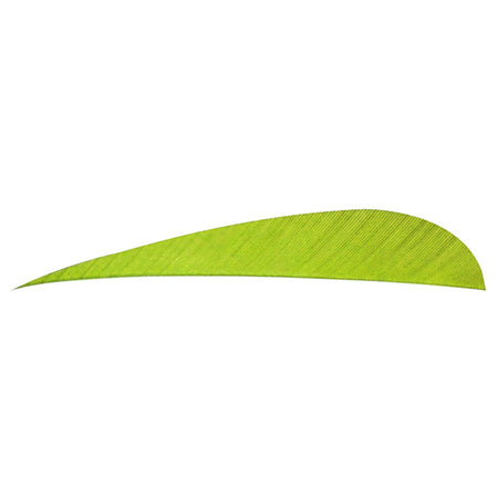 Trueflight 5 in. Parabolic Feathers LW Chartreuse 100 pk.