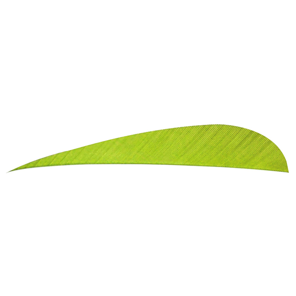 Trueflight 5 in. Parabolic Feathers LW Chartreuse 100 pk.