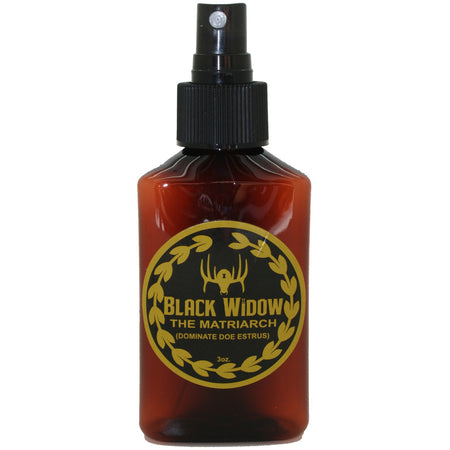 Black Widow Matriarch Premium Estrus Urine 3 oz. Hunting Scent