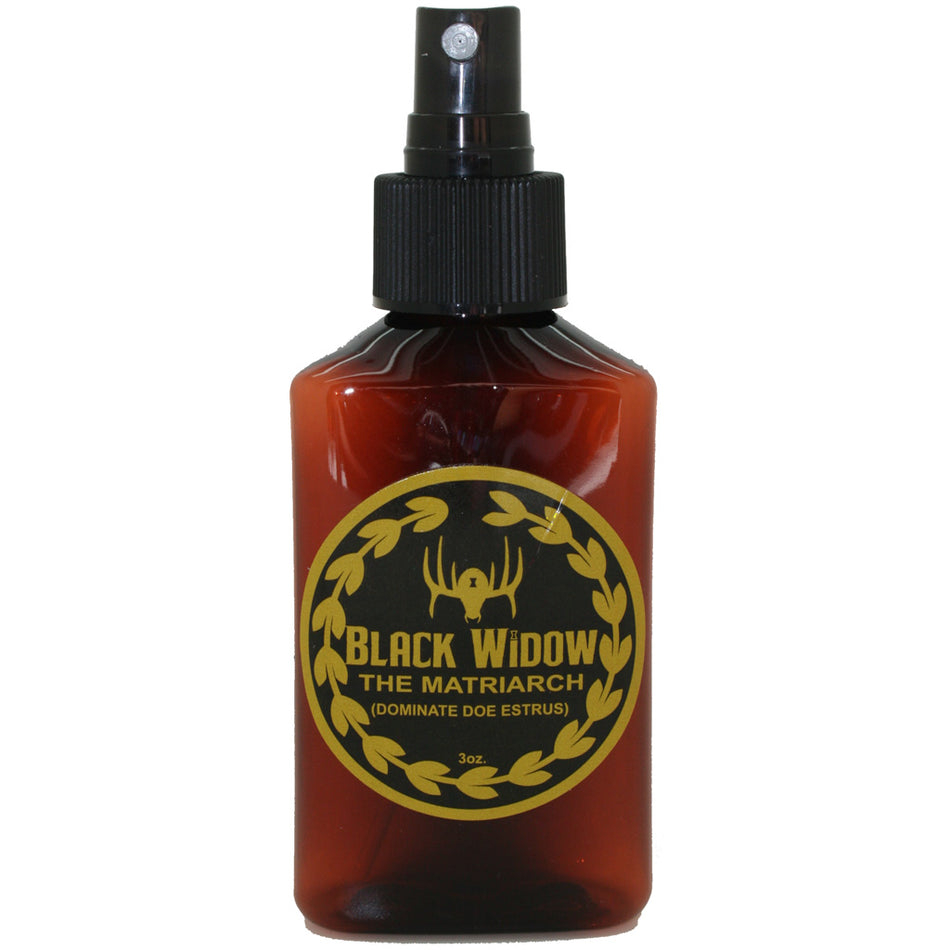 Black Widow Matriarch Premium Estrus Urine 3 oz. Hunting Scent