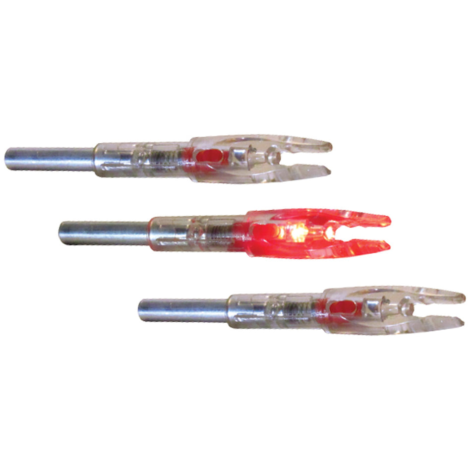 GWS Illuminated Nocks Red S 3 pk.