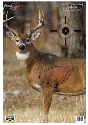 Birchwood Casey Pregame Deer Hanging Paper Target 16.5" x 24" Splattering 3 Pack