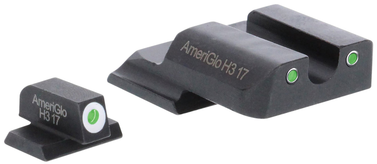 AmeriGlo Classic Tritium SW145 Night Sights for Smith & Wesson M&P Shield Green Tritium