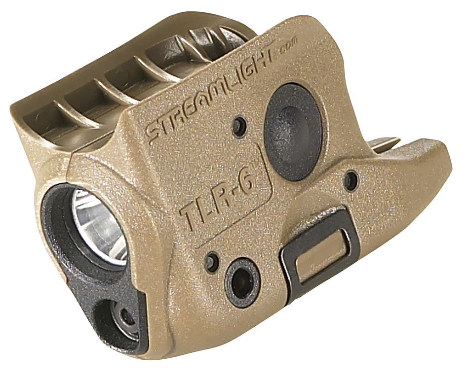 Streamlight TLR-6 Gun Light FDE 100 Lumen LED with Red Laser for Glock 42 43 43X 48