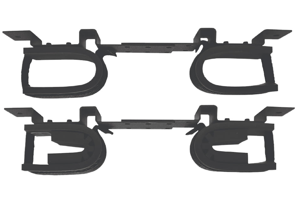 Rugged Gear 10075 Black Powder-Coated Steel Overhead 2-Gun Vehicle Rack