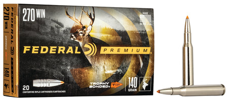 Federal .270 Winchester P270TT3 Premium Trophy Bonded Tip 140 Grain