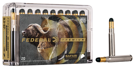 Federal 9.3x62mm Mauser P9362WH Premium Safari Cape-Shok Woodleigh Hydro Solid 286 Grain