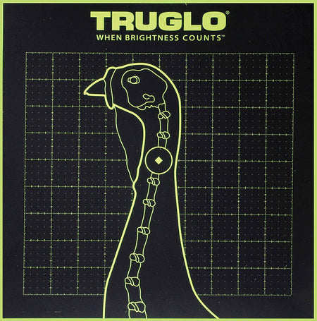 TruGlo TG12A6 Tru-See Turkey Fluorescent Green Self-Adhesive Paper Targets 12x12" 6-Pack