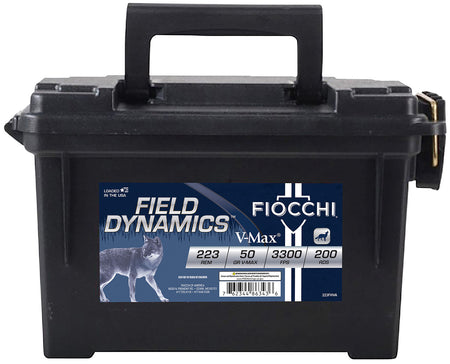 Fiocchi .223 Remington 223FHVA Field Dynamics Hornady V-Max 50 Grain