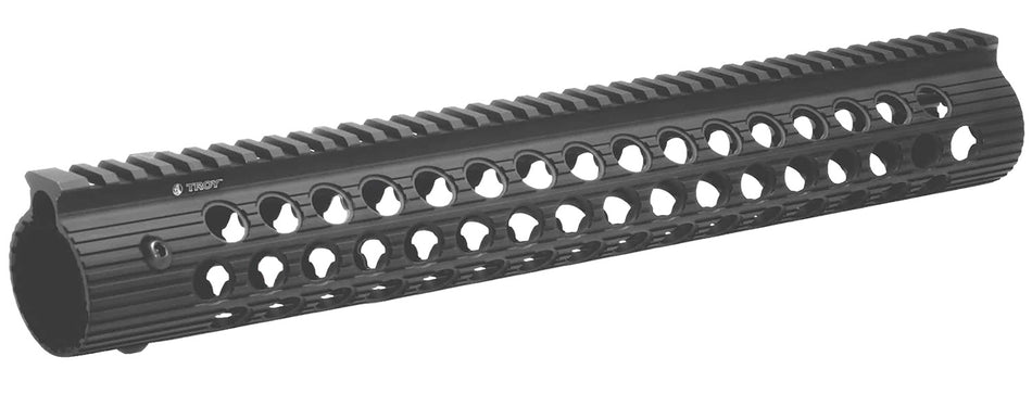 Troy Ind STRXAL115BT01 Alpha Free-Float Rail AR-15/M16 15" Black Anodized