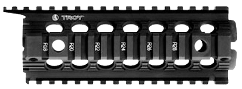 Troy Ind SRAIDIDD7BT00 7-Inch Drop-In Battle Rail Black Anodized 6005A-T6 Aluminum M16 M4