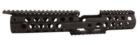 Troy Ind SRAIDLTCXBT00 Delta CX Rail AR-15 12" Black Aluminum with QD Swivel Mounts